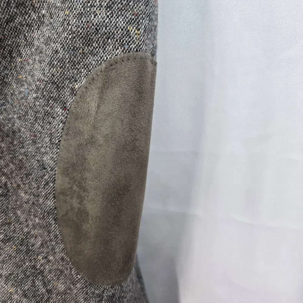 VTG Stafford Men's 44R Tweed Sport Coat Blazer Two Button Brown Wool Elbow Patch